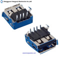 Af hembra DIP Plástico Pies de plegado USB 2.0 Connector